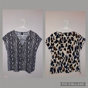 Animal print dress shirts